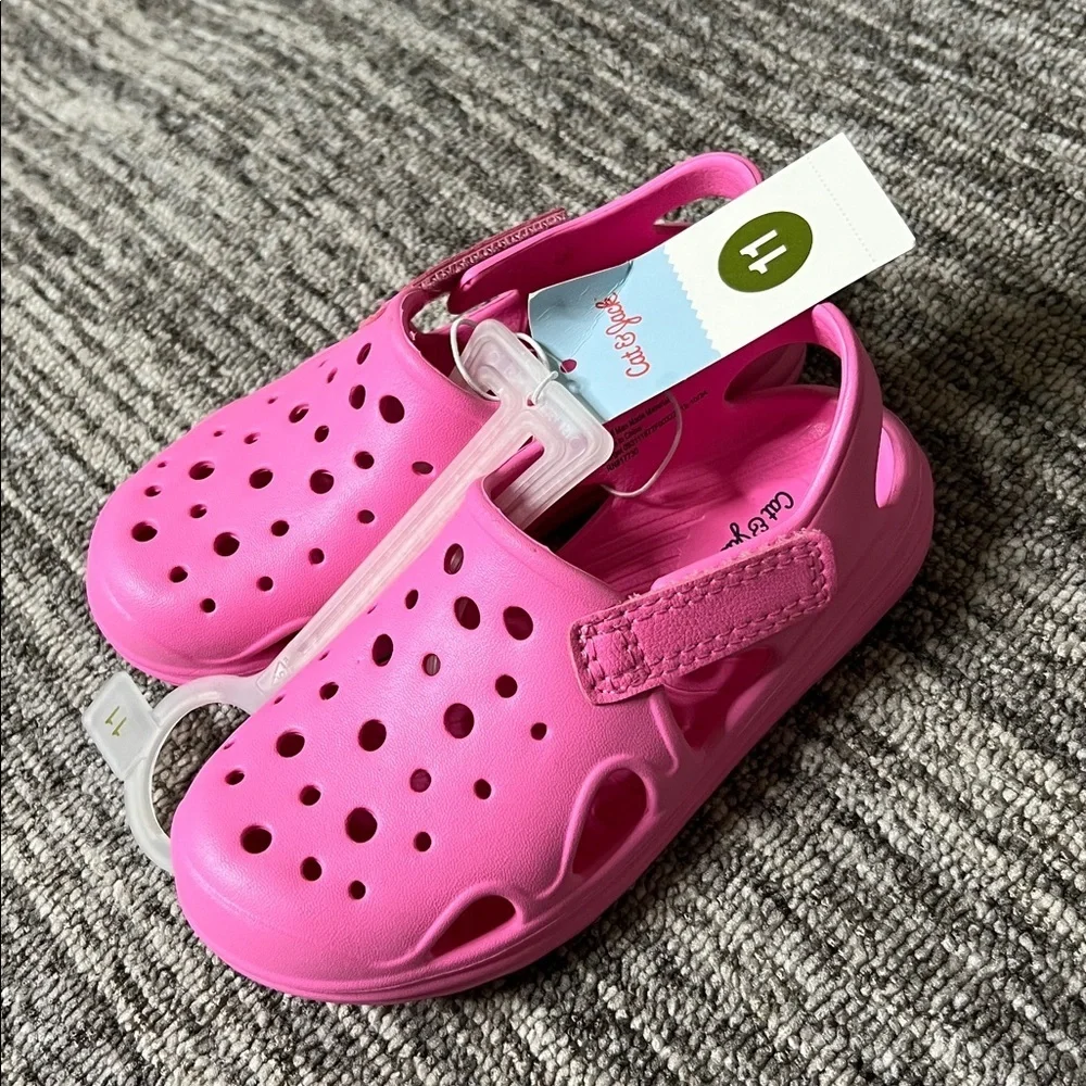 Cat & Jack Kids Pink Clogs Size 11
